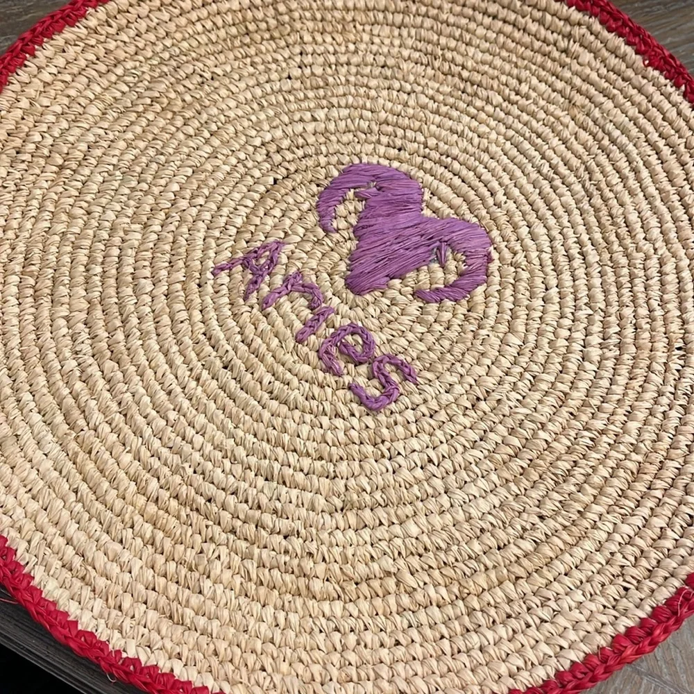 Anthropologie Handcrafted Zodiac Woven Placemats Choose